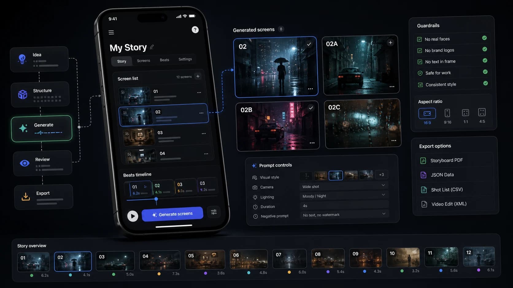 AI Screens project cover: AI-powered screen and story generation.